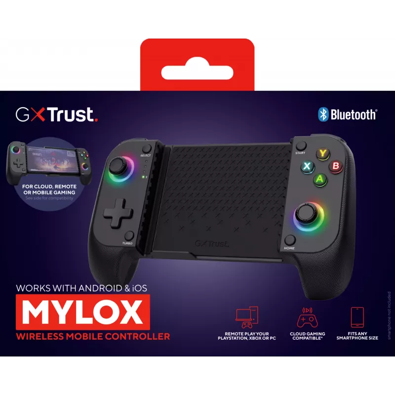 Trust GXT 735G Mylox Szary Bluetooth Gamepad Analogowy / Cyfrowy Android, iOS