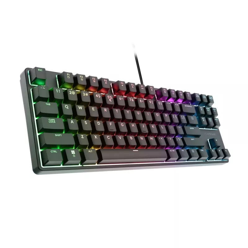 Trust GXT 864 Cada klawiatura Gaming USB QWERTY Angielski Czarny