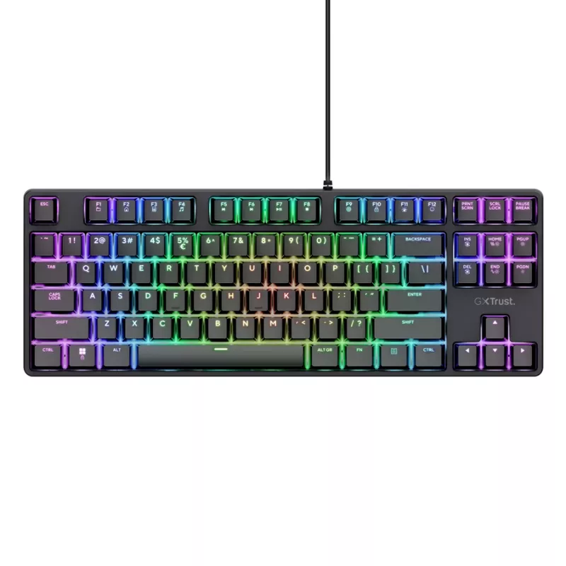 Trust GXT 864 Cada klawiatura Gaming USB QWERTY Angielski Czarny