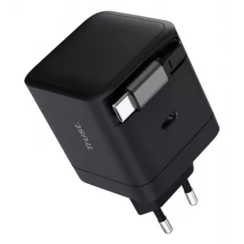 TRUST Ładowarka Maxo 65W USB-C z 67 cm zwijanym kablem