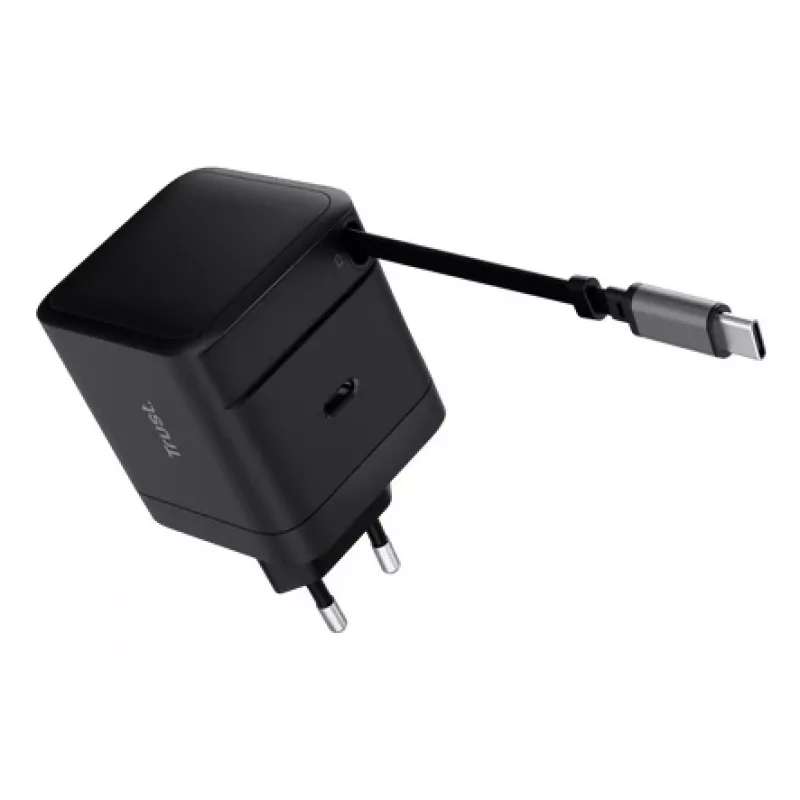 TRUST Ładowarka Maxo 65W USB-C z 67 cm zwijanym kablem