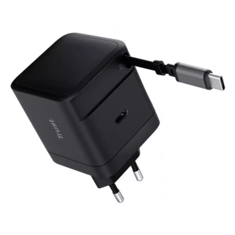 TRUST Ładowarka Maxo 65W USB-C z 67 cm zwijanym kablem