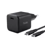 Ładowarka TRUST Maxo Ultraszybka 65W GaN USB-C Czarna z kablem 2m