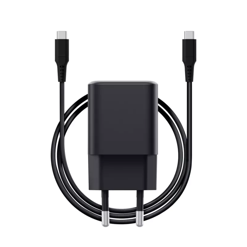 Ładowarka TRUST Maxo Ultraszybka 65W GaN USB-C Czarna z kablem 2m