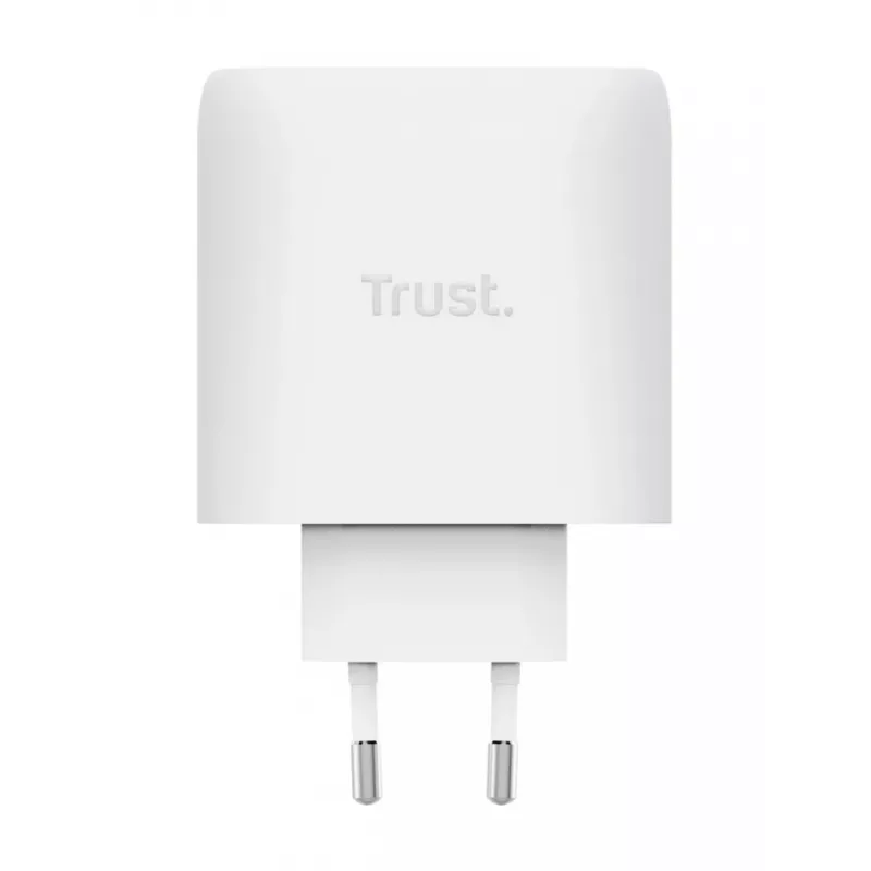 TRUST Maxo 65W wewnętrzna szybka ładowarka sieciowa, 3x USB-C, maks. 20 V, kabel 2 m, biała