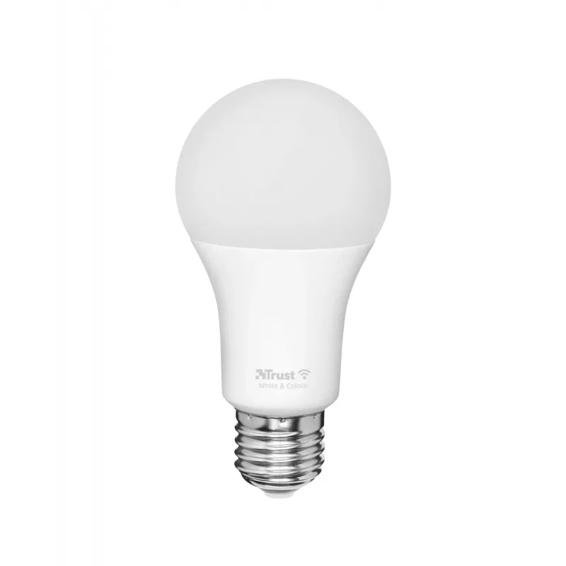 Inteligentna żarówka TRUST 71281 — Wi‑Fi, trzonek E27, biała, 60×60×108 mm
