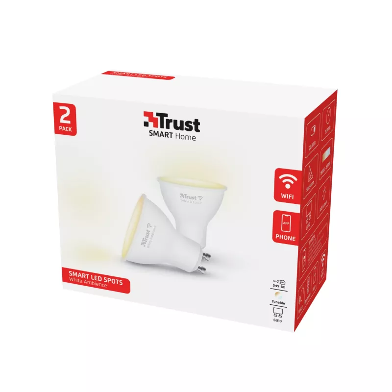 Trust 71296 inteligentne oświetlenie Inteligentna żarówka Wi-Fi