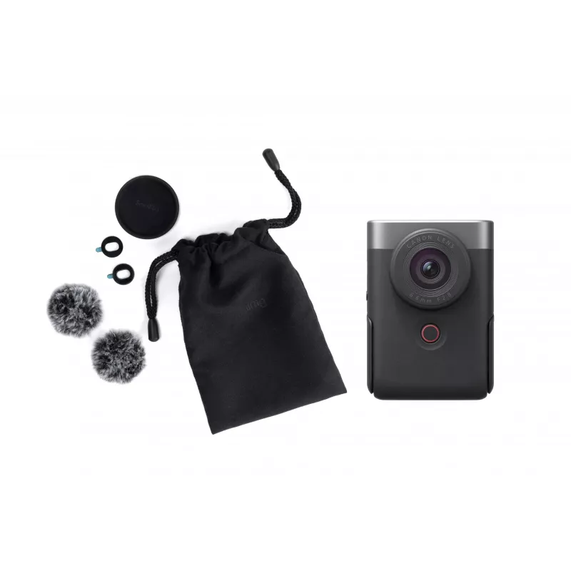 Canon PowerShot V10 Zestaw do vlogowania 1 calowy kompaktowy aparat 20 MP CMOS 5472 x 3648 pikseli Srebrny