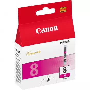 Kaseta z atramentem Canon CLI-8M z zabezpieczeniem 1 szt. Oryginalna magenta