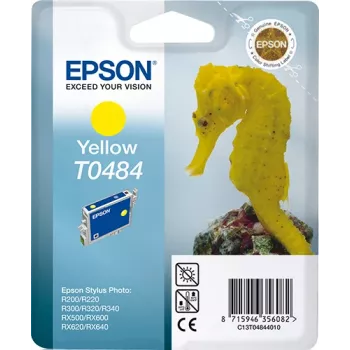 Epson Seahorse Singlepack żółty T0484, Żółty, Tusz pigmentowy, 1 szt.