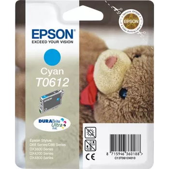Epson Teddybear Singlepack cyjan T0612 DURABrite Ultra Ink, cyjan, 8 ml, 1 szt.