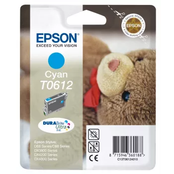 Epson Teddybear Singlepack cyjan T0612 DURABrite Ultra Ink, cyjan, 8 ml, 1 szt.