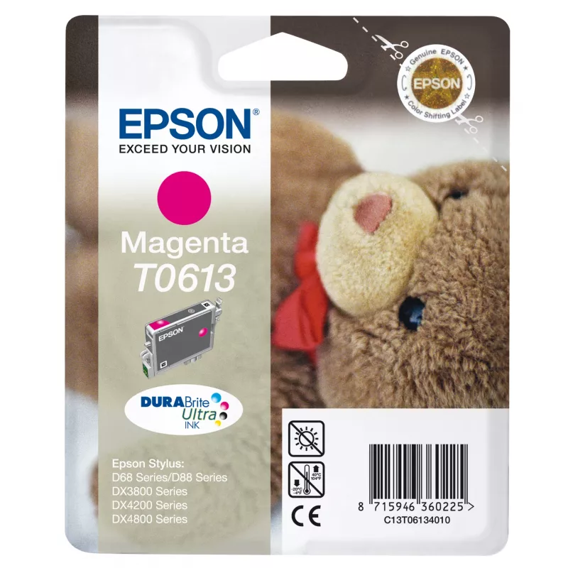 Epson Teddybear Singlepack magenta T0613 DURABrite Ultra Ink