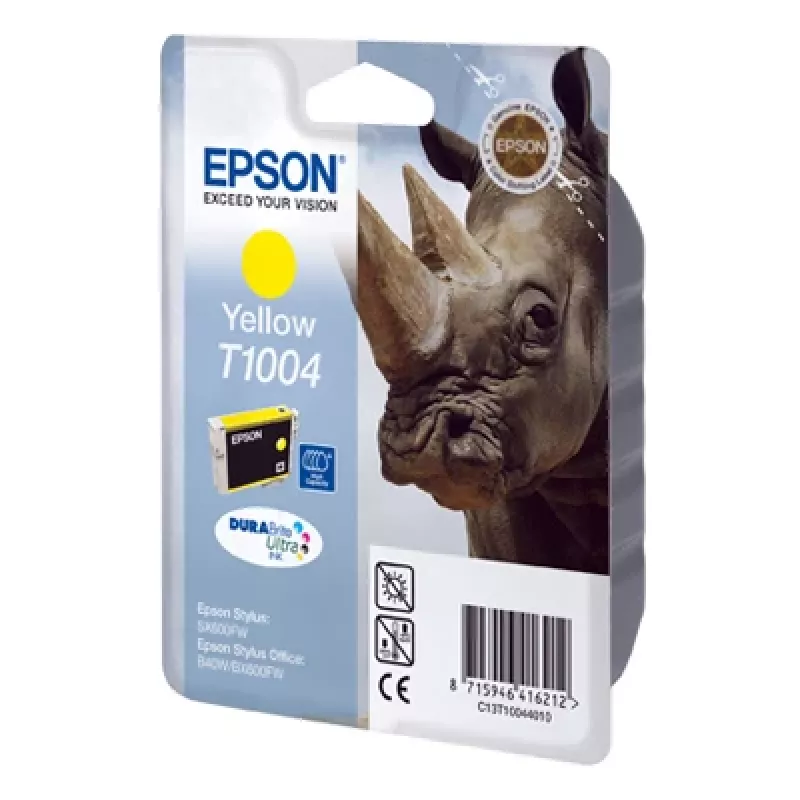 Epson Rhino Singlepack żółty T1004 DURABrite Ultra Ink, żółty, tusz pigmentowy, 1 szt.