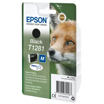 Epson T1281 Fox Singlepack Ink Cartridge Black