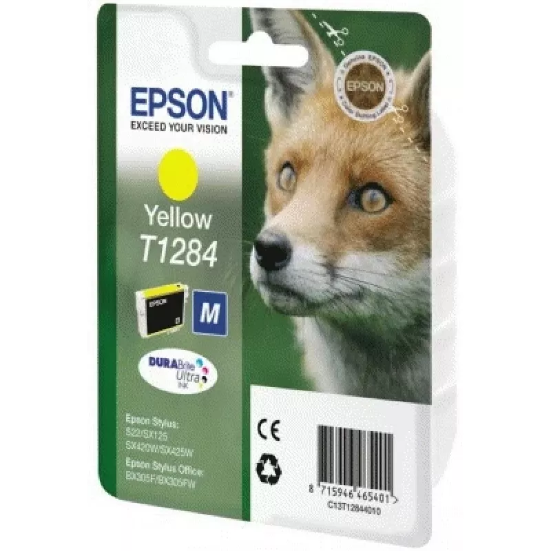 Epson Fox Singlepack żółty T1284 DURABrite Ultra Ink