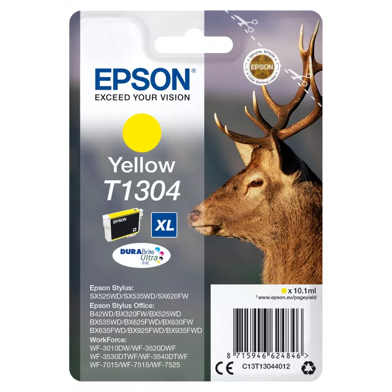Epson Stag Singlepack żółty T1304 DURABrite Ultra Ink