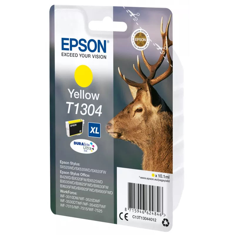 Epson Stag Singlepack żółty T1304 DURABrite Ultra Ink