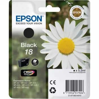 Epson Daisy Singlepack Czarny 18 Claria Home Ink, standardowa wydajność, Photo Czarny, tusz na bazie barwnika, 1 szt.