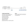 ACT 0,6 m adapter USB na szeregowy, czarny, 0,6 m, USB Typ-A, DB-9, męski, męski
