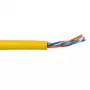 Patch kabel ACT CAT5E U/UTP Stranded żółty 305m