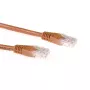 Brązowy kabel krosowy ACT U/UTP CAT6A 0,5 m ze złączami RJ45