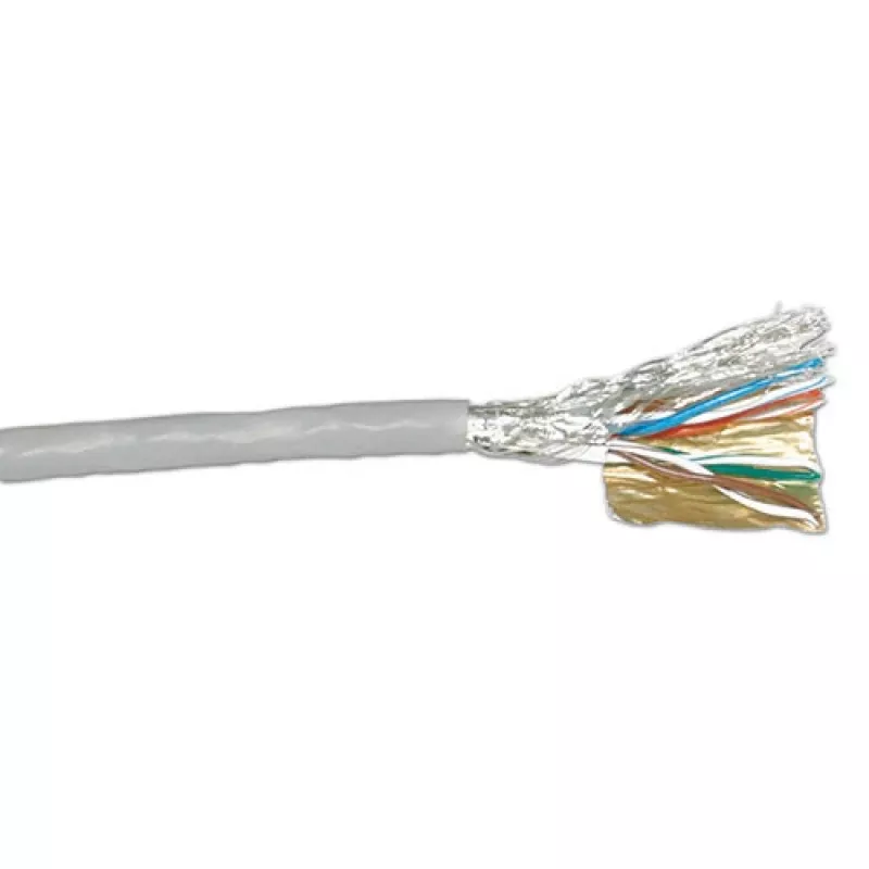 Kabel ACT CAT 6A S/FTP PVC patch 305 m szary