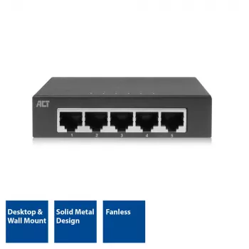 Przełącznik niezarządzalny ACT AC4415 Gigabit Ethernet 5 portów 10 Gbit/s