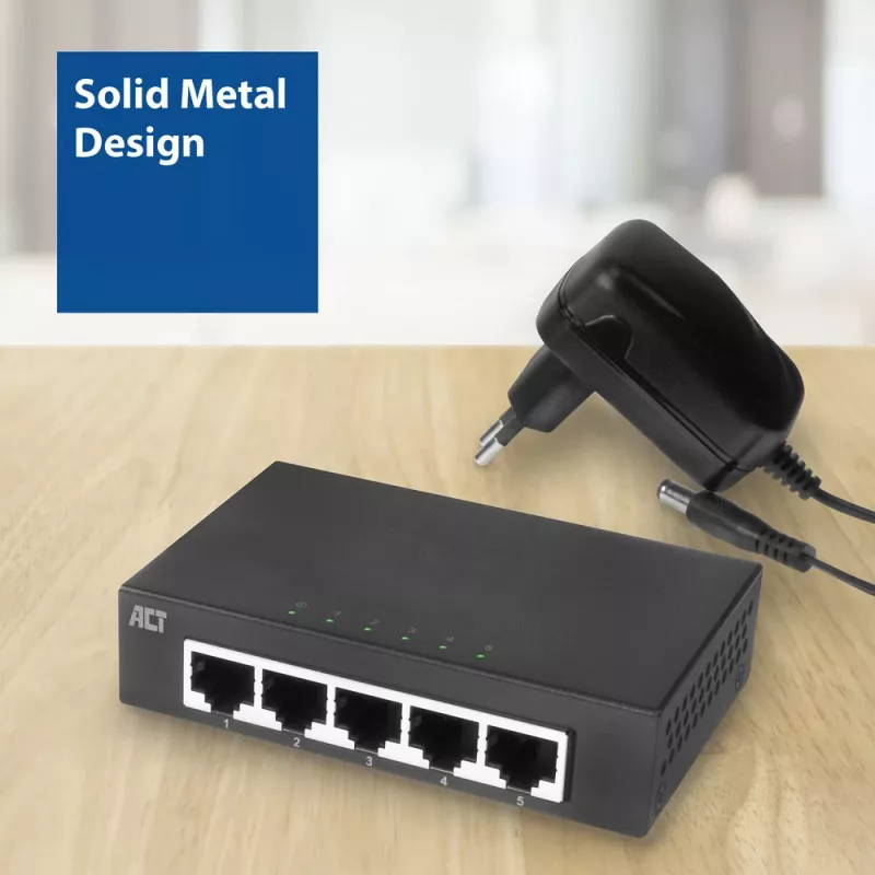 Przełącznik niezarządzalny ACT AC4415 Gigabit Ethernet 5 portów 10 Gbit/s