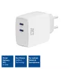 Ładowarka ACT USB-C 65W 2-portowa z Power Delivery PPS i GaNFast