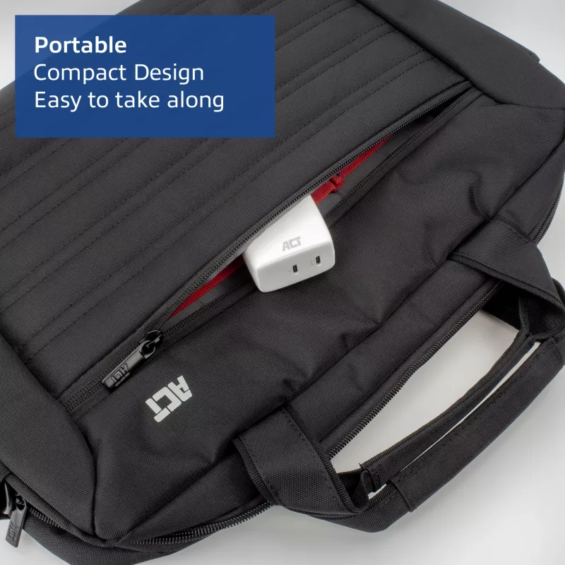 Ładowarka ACT USB-C 65W 2-portowa z Power Delivery PPS i GaNFast