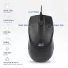 ACT Wired full-size optical mysz 1000 DPI, silent click, eco-friendly, made from recycled materials