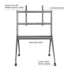 ACT Mobilny stojak podłogowy do telewizora/monitora, 50” do 86”, VESA, 127 cm (50 cali), 2,18 m (86 cali), 200 x 200 mm, 800 x 600 mm, aluminium, plastik, stal, szary