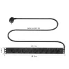 Przedłużacz ACT PDU 19 cali CEE7/7 z 9 gniazdami typu F, 3m H05VV-F 3G1.5