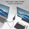 ACT AC7536 adapter kabla wideo 0,24 m HDMI + USB DisplayPort czarny