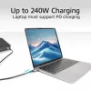 Kabel ACT USB4 80 Gb/s Thunderbolt 5 240 W USB Typu C, certyfikowany przez USB-IF, 1,5 metra