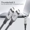 Kabel ACT USB4 80 Gb/s Thunderbolt 5 240 W USB Typu C, certyfikowany przez USB-IF, 1,5 metra