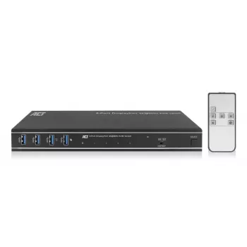Przełącznik KVM ACT 4-portowy DisplayPort 4K@60Hz