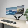 ACT Uniwersalna tacka na laptopa do ramion monitorowych, Czarny, Stal, 29,5 cm (11,6 cala), 43,9 cm (17,3 cala), 9 kg, 75 x 75 mm