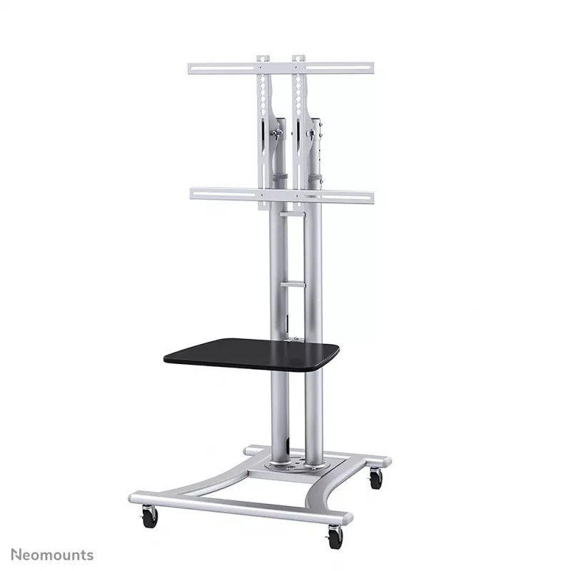 Neomounts PLASMA-M1800E wózek TV 27-70 cali, Srebrny, Przenośny stojak podłogowy, Stal, 50 kg, 68,6 cm (27 cali), 177,8 cm (70 cali)
