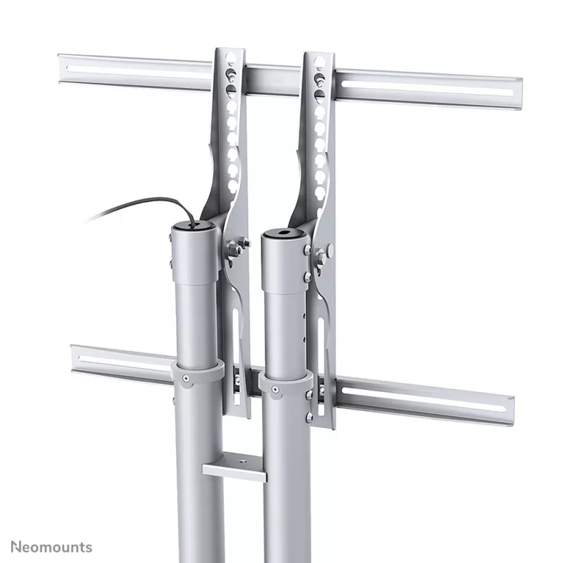 Neomounts PLASMA-M1800E wózek TV 27-70 cali, Srebrny, Przenośny stojak podłogowy, Stal, 50 kg, 68,6 cm (27 cali), 177,8 cm (70 cali)