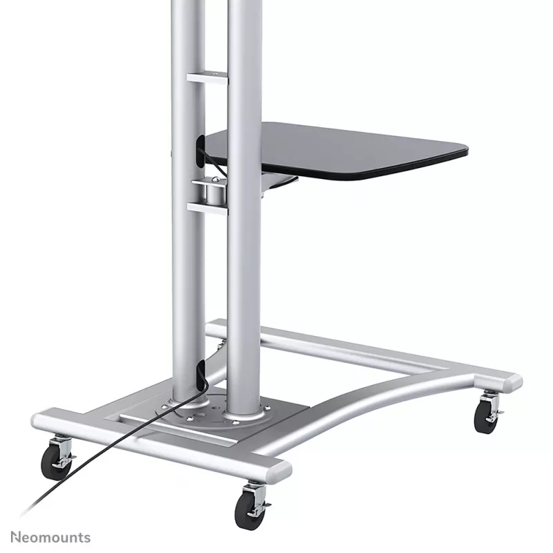 Neomounts PLASMA-M1800E wózek TV 27-70 cali, Srebrny, Przenośny stojak podłogowy, Stal, 50 kg, 68,6 cm (27 cali), 177,8 cm (70 cali)