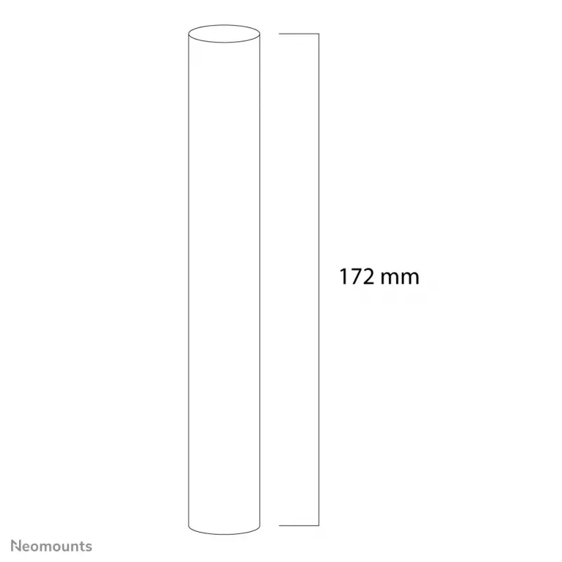 Neomounts FPMA-CPCONNECTSILVER Łącznik do przedłużek słupowych, Srebrny, Stal, 50 kg, Sufit, 0 - 172 mm, 0 - 60 mm