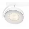 Natynkowy reflektor LED Signify Philips Dimmable Clockwork 6.5W, 500 lm, 2700 K, IP20, biały