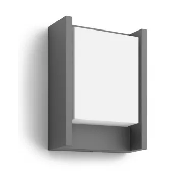 Lampa ścienna zewnętrzna Philips myGarden Arbour 6W LED, aluminium, czarna, 220–240V, 75×166×166 mm