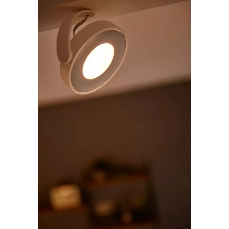 Philips WarmGlow LED Clockwork reflektor sufitowy/ścienny 4x LED, łącznie 18 W, 2700 K, 2000 lm, ściemnialny, IP20, biały