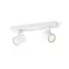 Natynkowy punkt świetlny Philips myLiving 5309231P0, GU10 LED 7 W, 2700 K, 255 lm, dwupunktowy, ściemnialny, biały