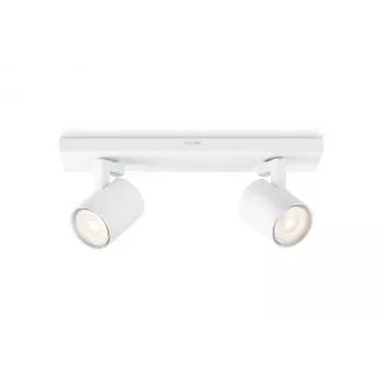 Natynkowy punkt świetlny Philips myLiving 5309231P0, GU10 LED 7 W, 2700 K, 255 lm, dwupunktowy, ściemnialny, biały