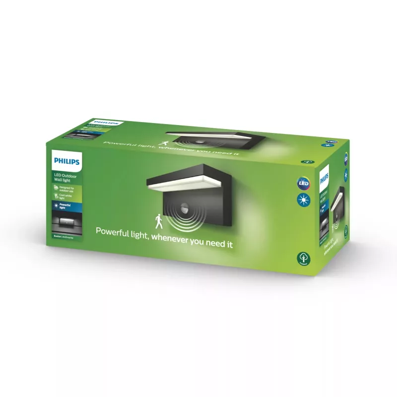 Philips myGarden 1648493P3 Zewnętrzna lampa ścienna Niewymienne źródło światła LED 9 W F