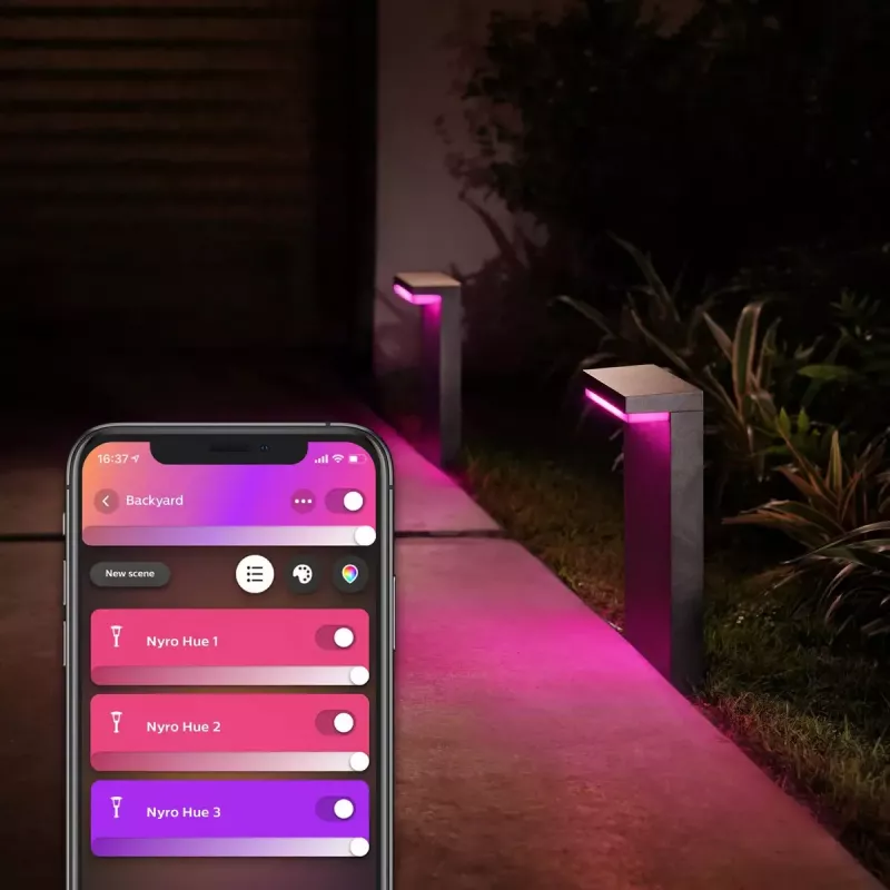 Philips Hue biały and colour ambience Lampa słupkowa Nyro Outdoor